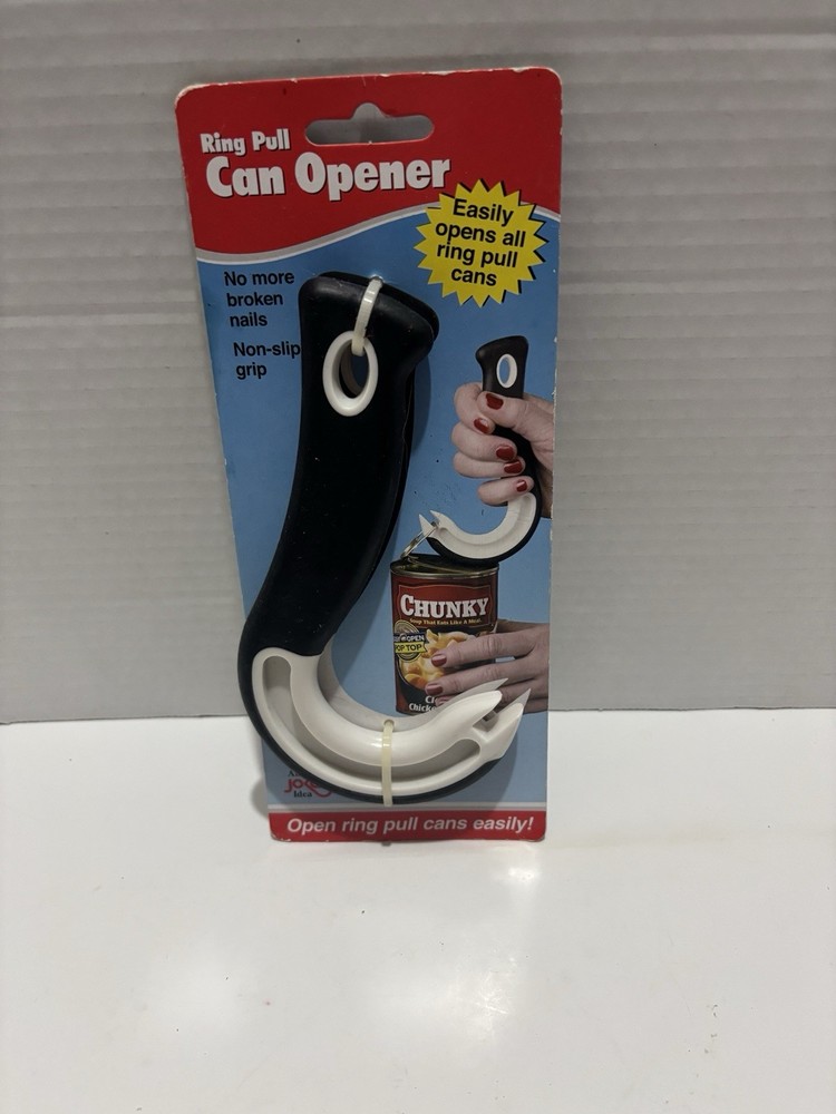 Jokari Ring Pull Can Opener - Non Slip Grip Kitchen Lid Hand Helper A-6 NWT 2007
