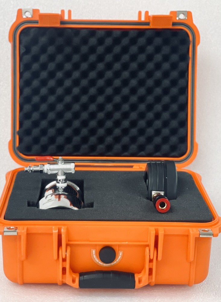 2-1/2" NST Hydrant Flow 30* Elbow Diffuser 160Psi /2120GPM Line Gauge with Case
