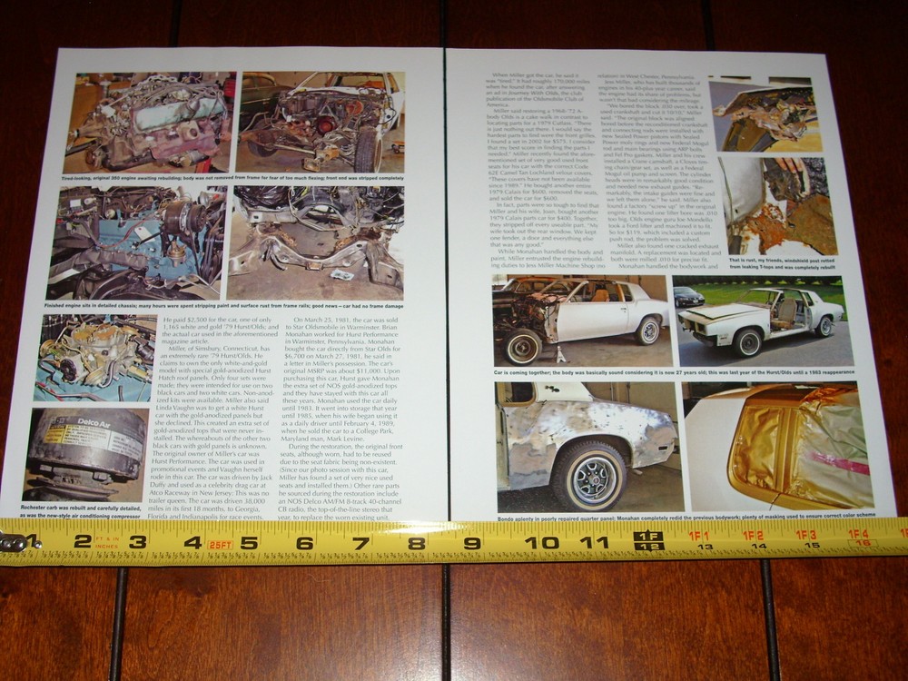 1979 HURST OLDS OLDSMOBILE ORIGINAL 2006 ARTICLE