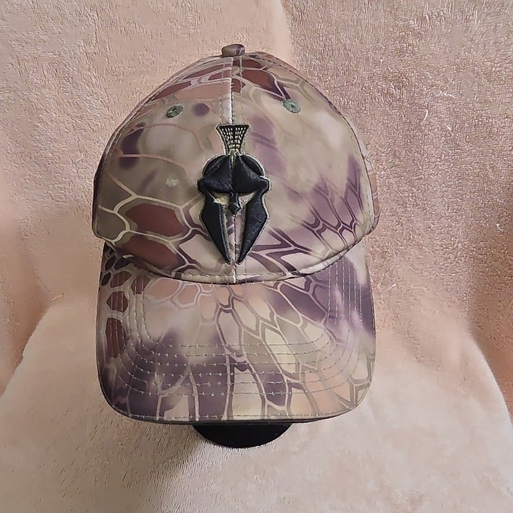 Kryptek Camo Ball Cap Adjustable Polyester Unisex Brown Beige Gray