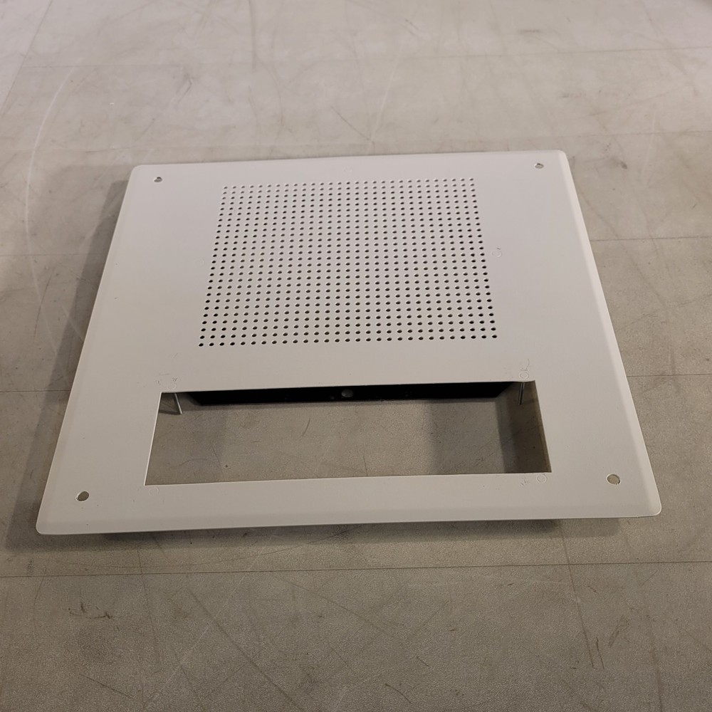 Digital Clock and Intercom Speaker Mounting Plate White 13" X 13"