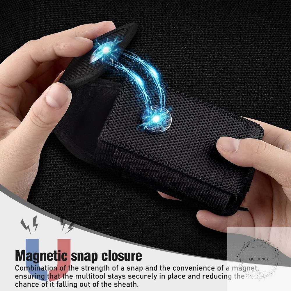 Multitool Sheath For Leatherman EDC Belt Organizer Tool Holster Pouch, Black