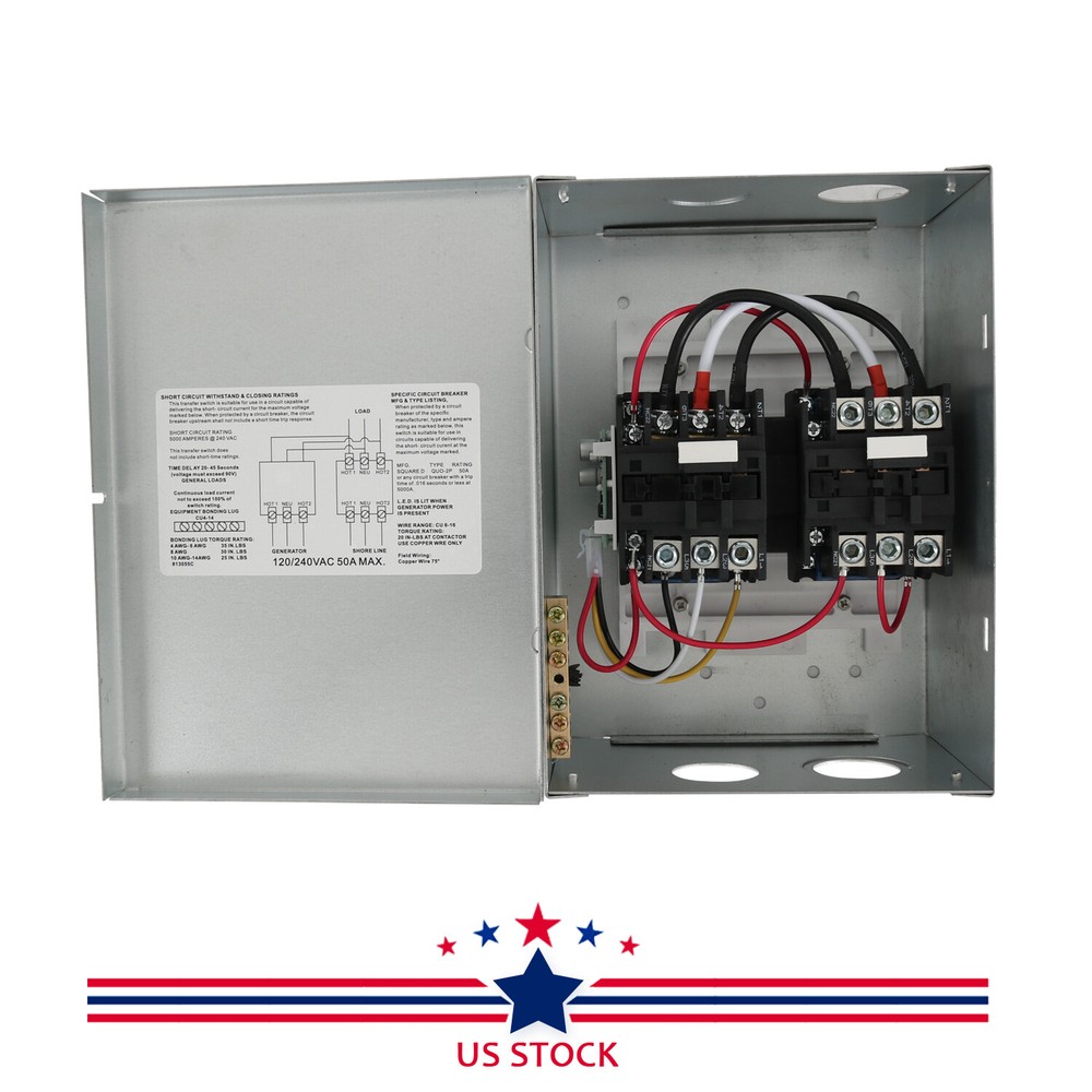 Automatic Transfer Switch 50 Amp RV Transfer Switch Applied to RV, Speedboats