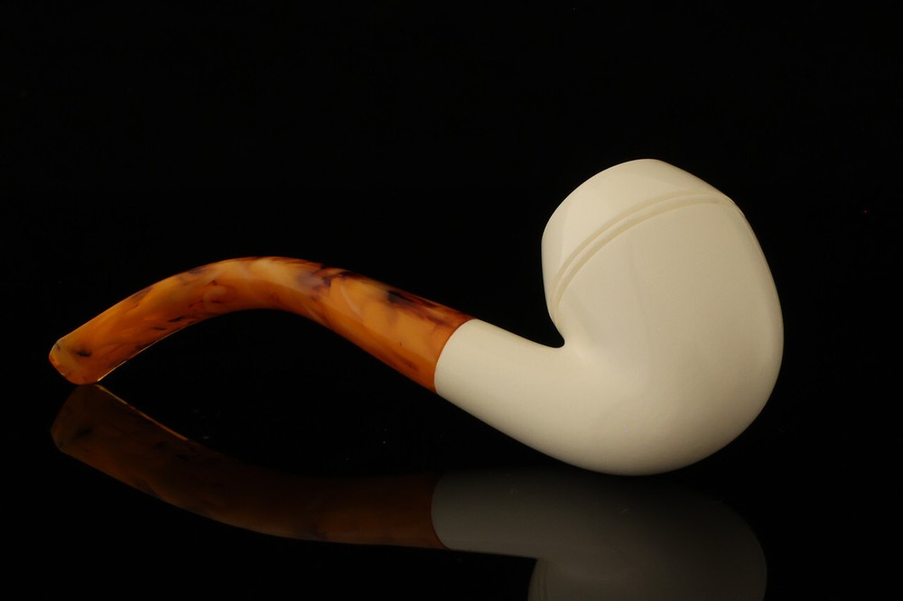 Rhodesian Block Meerschaum Pipe with fitted case 14438