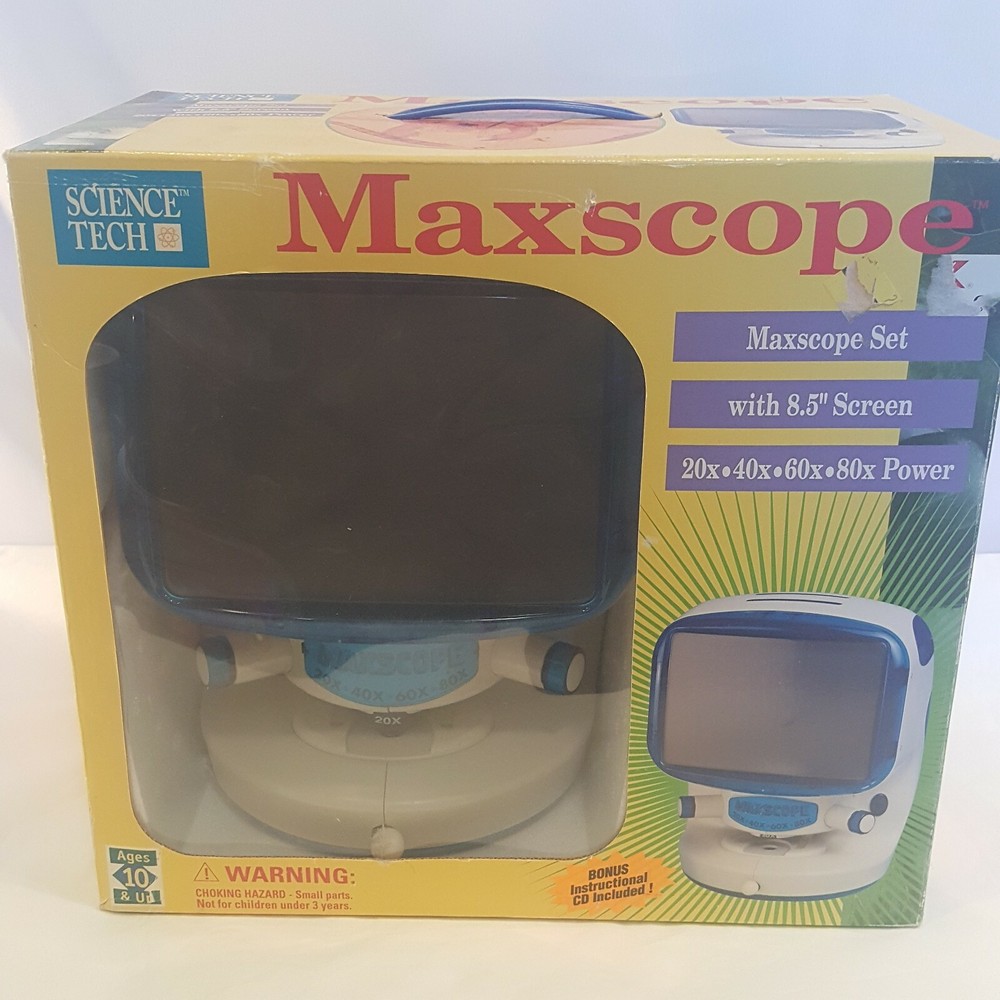 SCIENCE TECH MAXSCOPE  with 8.5" screen 72 pieces