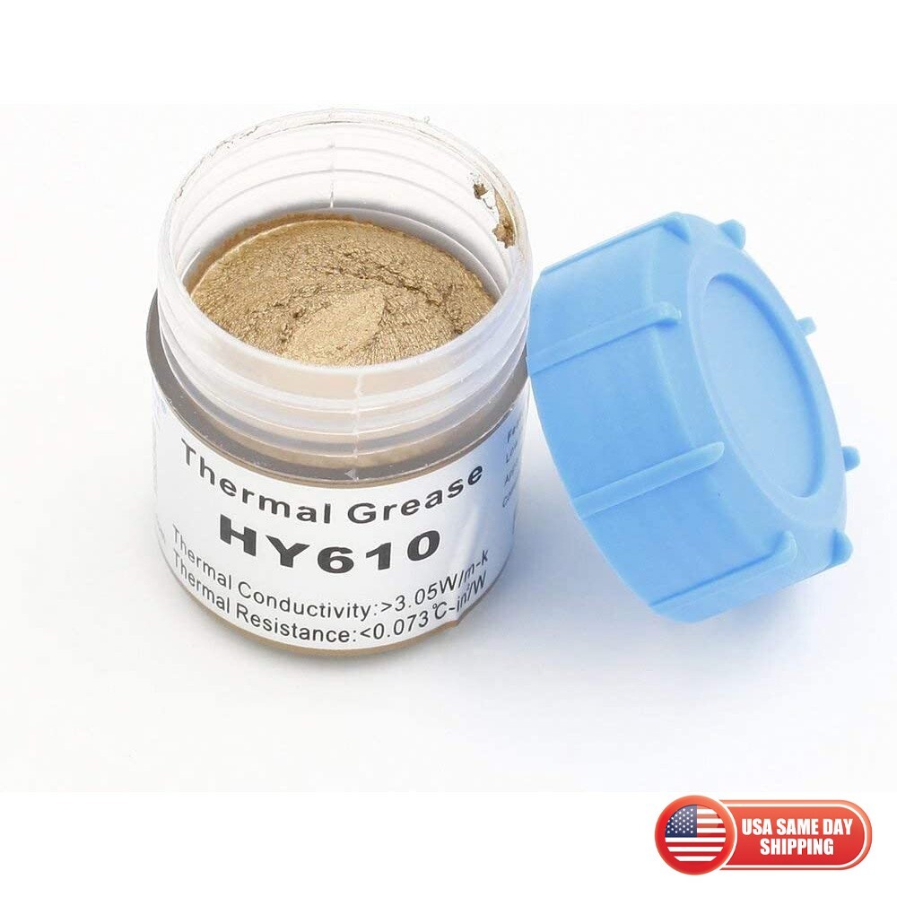 CPU VGA Thermal Gold Grease Compound Paste Silicone Heat Computer Cooler Tool