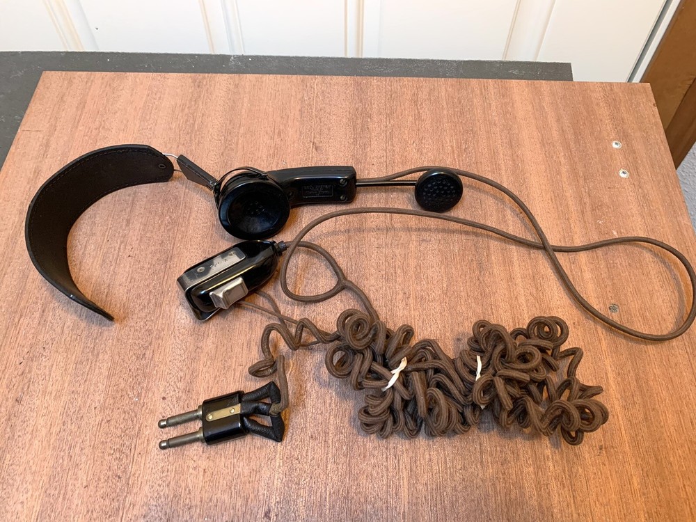 1950'S BELL SYSTEM WESTERN ELECTRIC 53 TELEPHONE SWITCHBOARD OPERATOR HEADSET