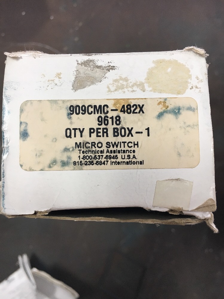 NEW, HONEYWELL-MICROSWITCH, 909CMC-482X, (3G-4)