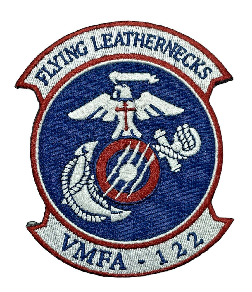 Flying Leathernecks VMFA-122 Tactical Patch Hook & Loop Attachment US Marine