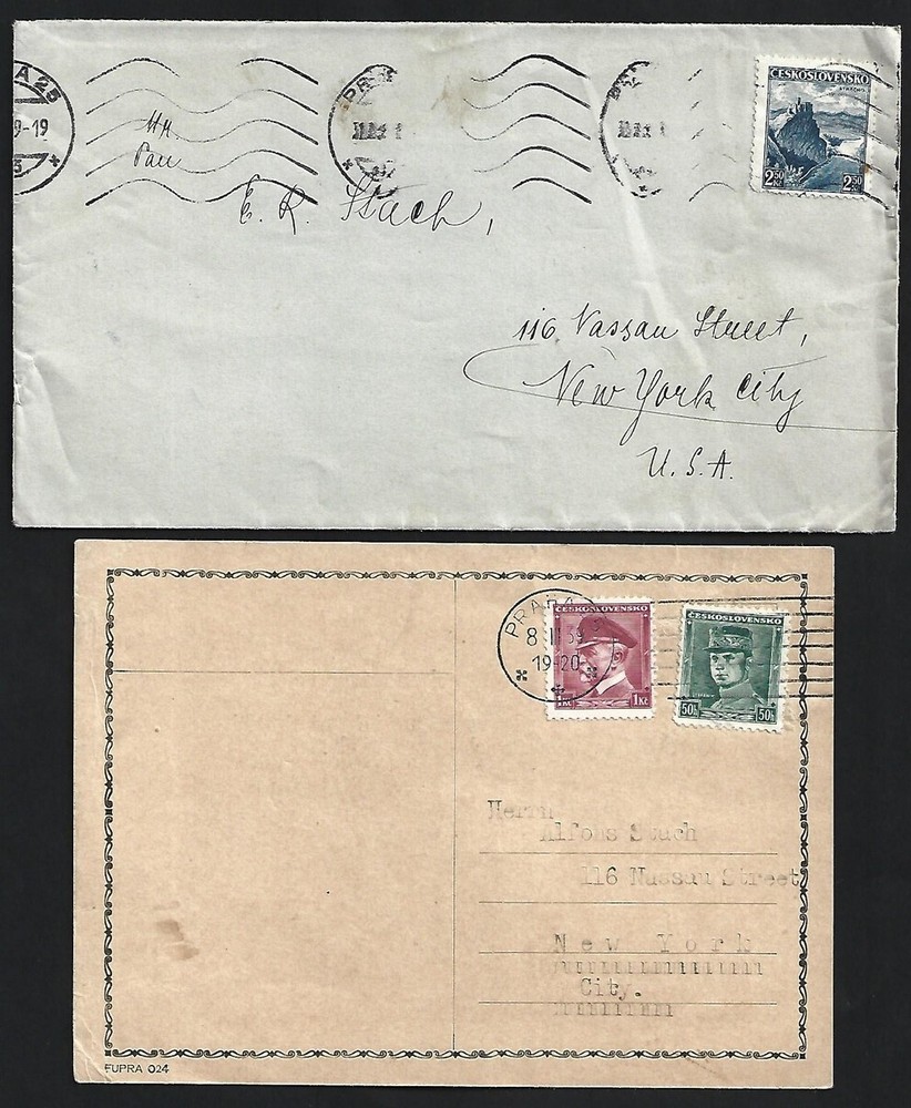 (AOP) Czechoslovakia 1940s cards & covers (10)