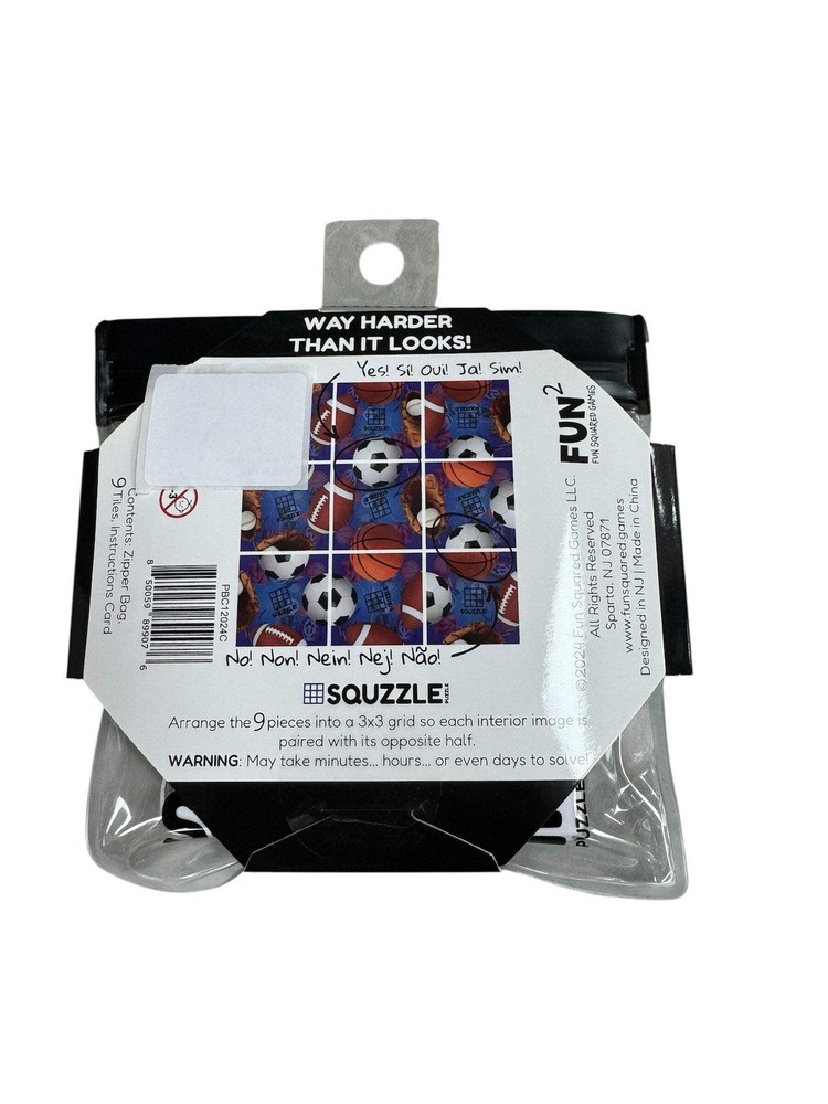Fun Squared Games Squzzle Puzzle Sports PBC12024C