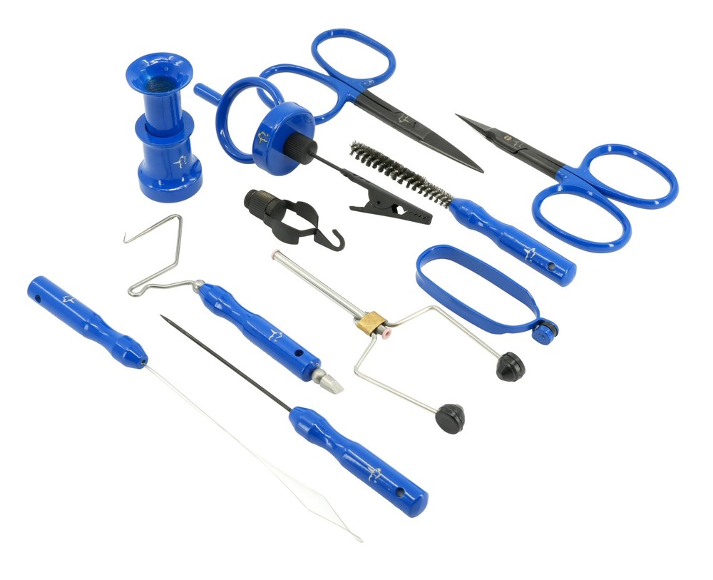 Kingfisher Fly Tying Comprehensive Tool Kit, with Case, Scissors, Bobbin, Bod...