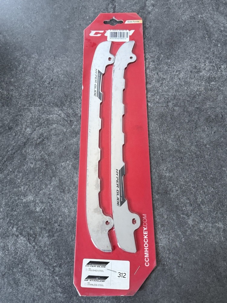 CCM Skate Runner Pair SB Hyper-Glide Polished Steel | Size 312