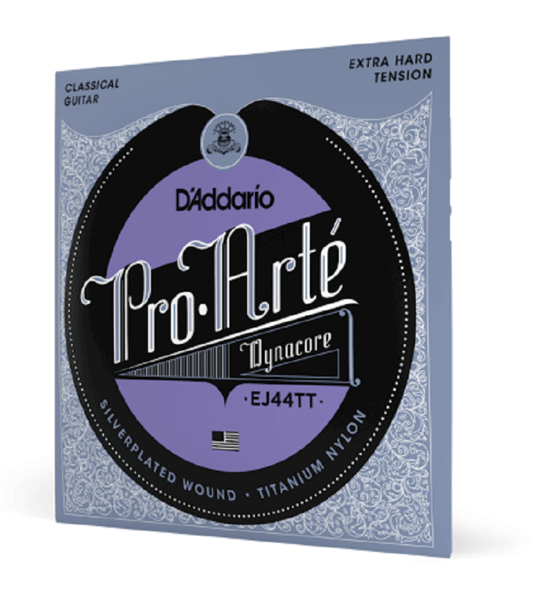 EJ44TT ProArte Dynacore Classical Guitar Strings, Titanium Trebles Extra-Hard
