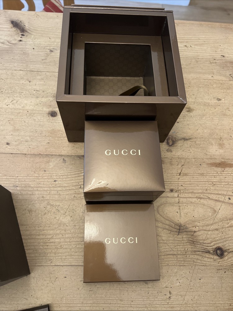 GUCCI 3 Watch Box’s + Booklets
