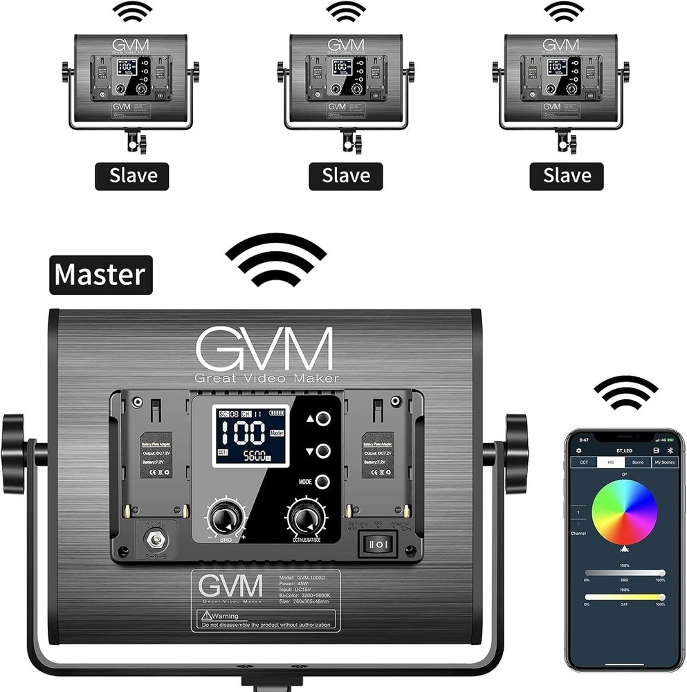 Photography LED Light Kit RGB Studio Video Lighting