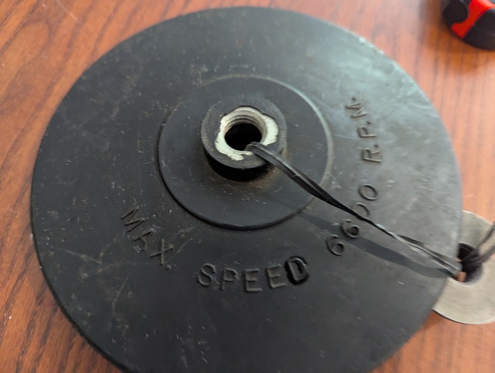 Forney 7" Poly Backing Pad VINTAGE Grinder Pad