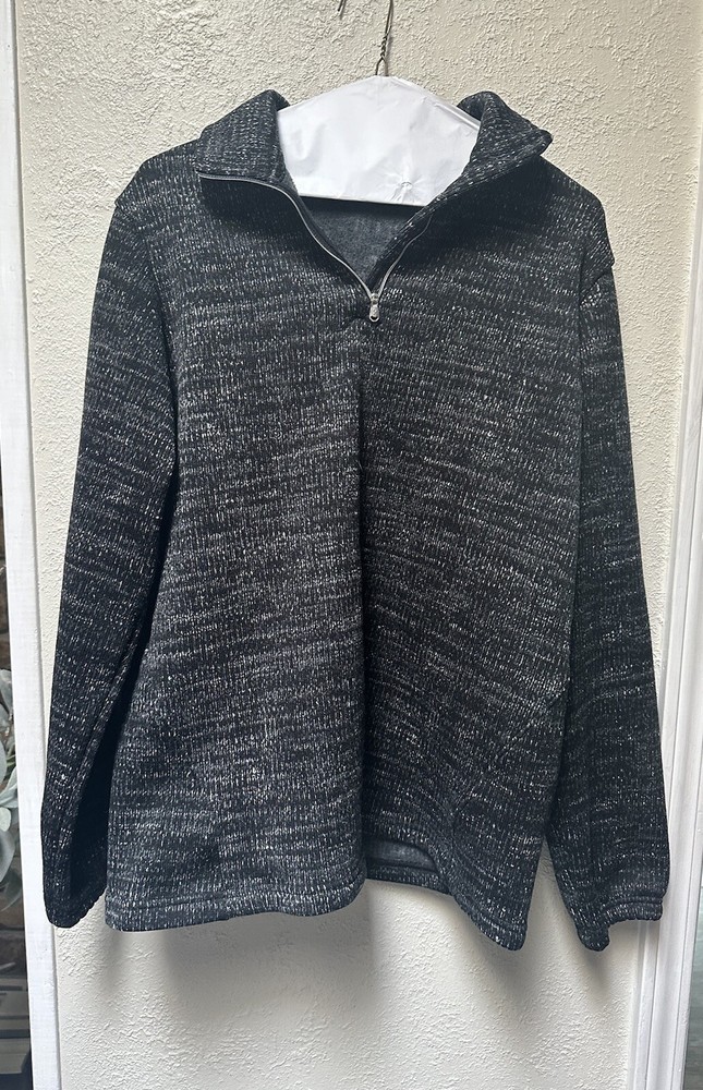 SPYDER Active Heather Gray 1/4 Zip Pullover Jacket Moisture Wicking Boys X-Large