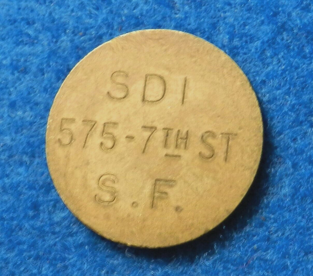 San Francisco SDI Test Token - See Pics and Information in Description