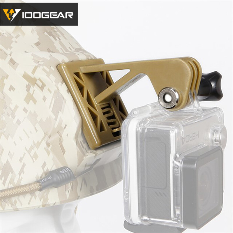 IDOGEAR Tactical Camera Helmet Fixed Adapter Mount Camera Adapter Kit for GoPro