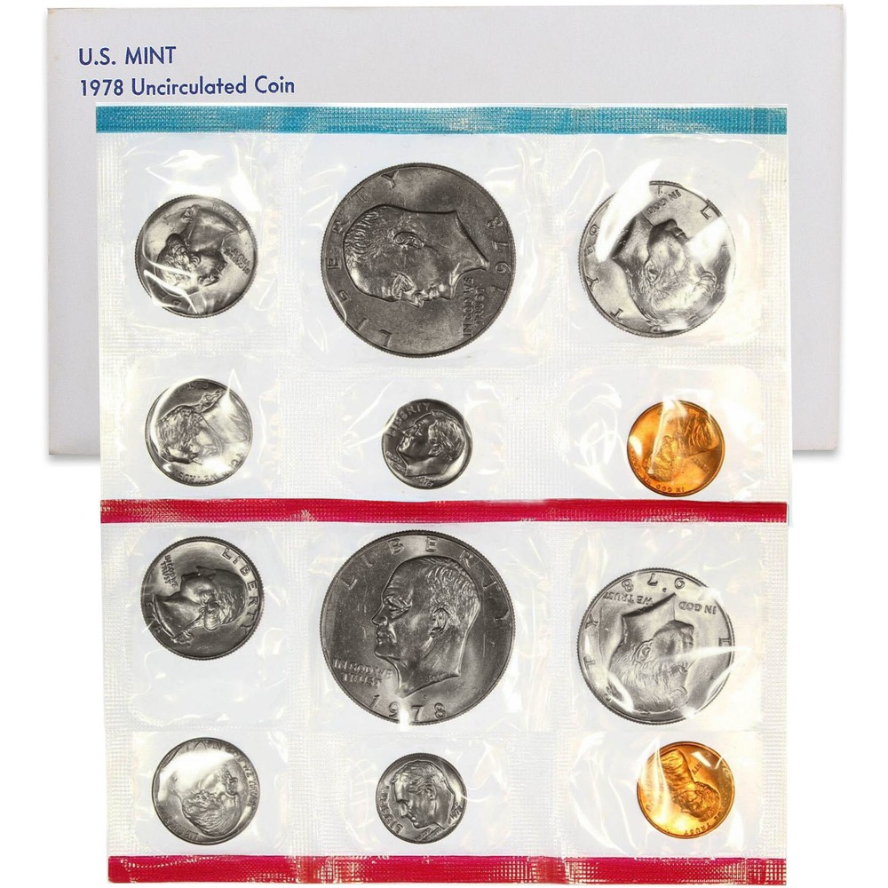 1978 Mint Set Original Envelope 12 BU US Coins BU