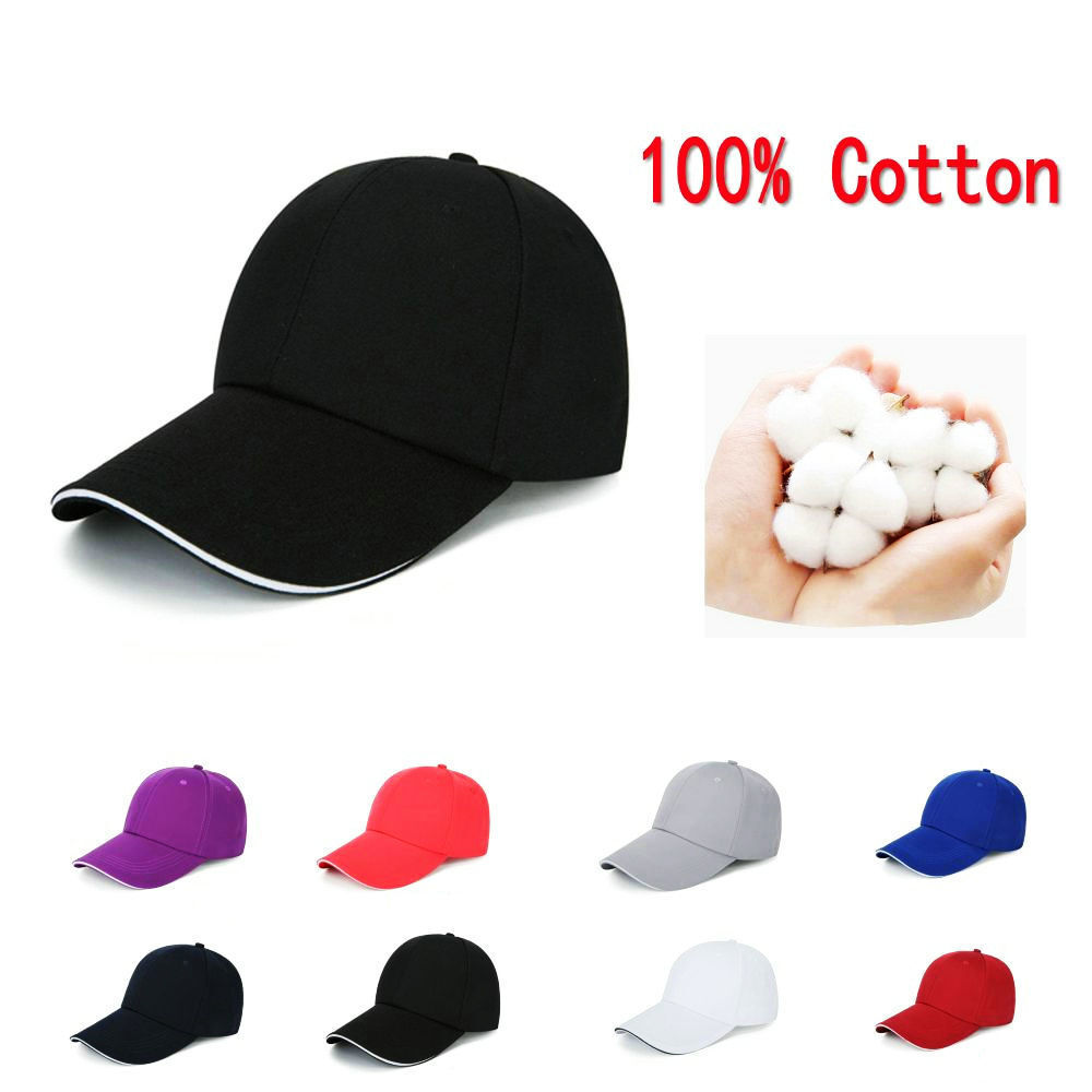 Cotton Baseball Cap Ball Dad Hat Adjustable Plain Solid Washed For Men Women Hat
