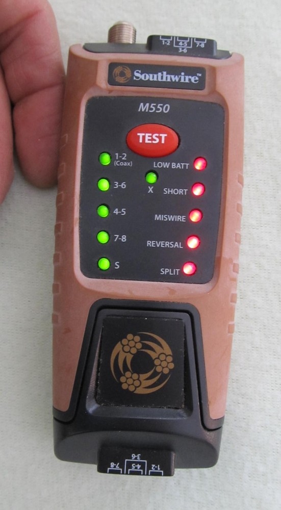 Southwire M550 Continuity Tester for Data & Coax - TESTED