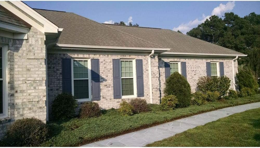 Custom White Raised Panel Shutters - 14.5"W x 36"H (Pair)