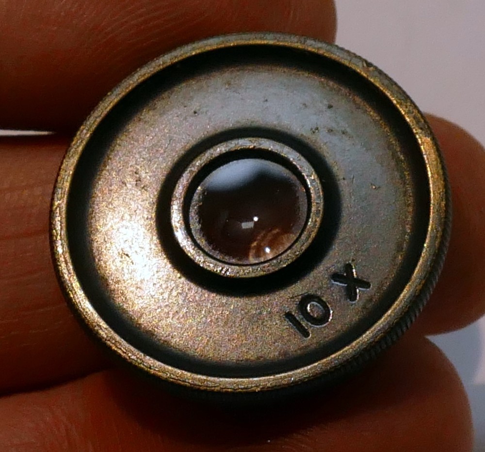 BAUSCH & LOMB 10X SINGLE EYEPIECE Lens for microscope eyepiece 22mm OD threaded
