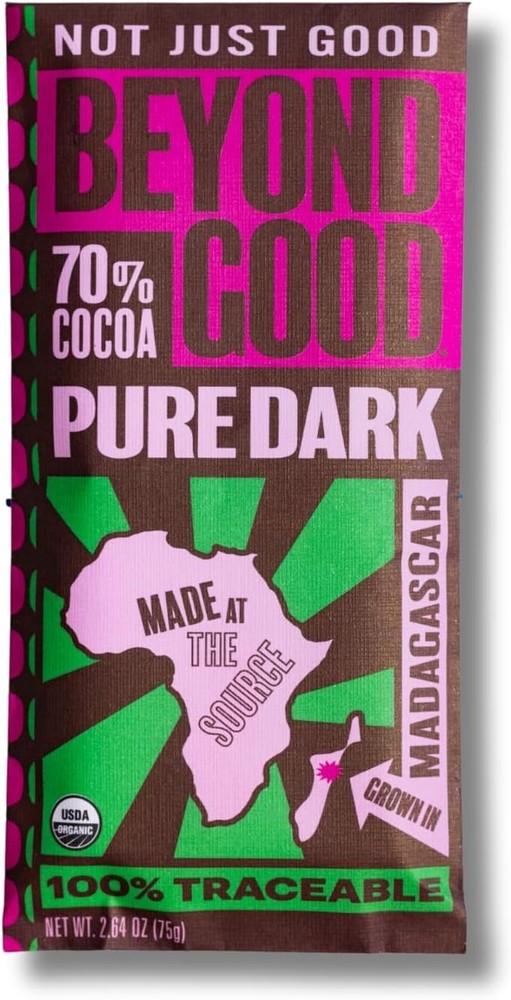 Beyond Good Organic Madagascar Dark Chocolate Bar 70%