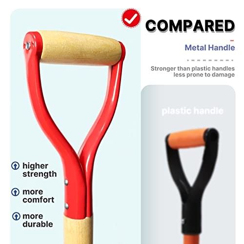 Garden Fork,4-Tine Spading Fork,Compost Fork,Steel Digging Fork,45Inch,Steel