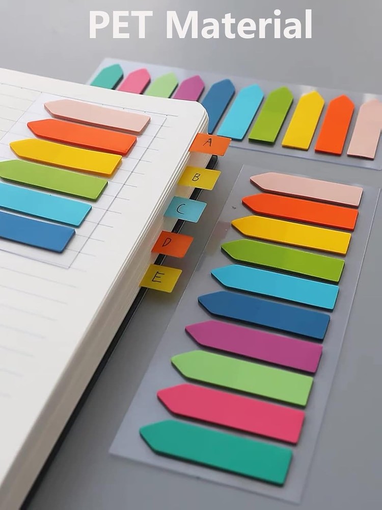 Stiy Book Tabs, Writable Translucent Book Markers Annotating Pa