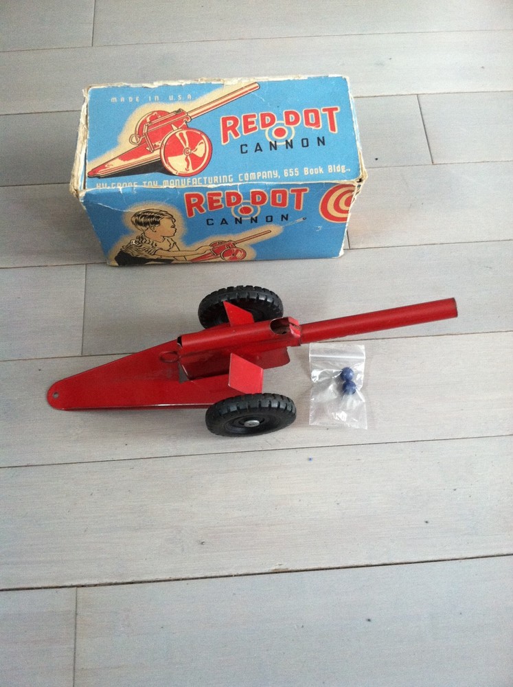 Vintage Red Dot Cannon with Original Box