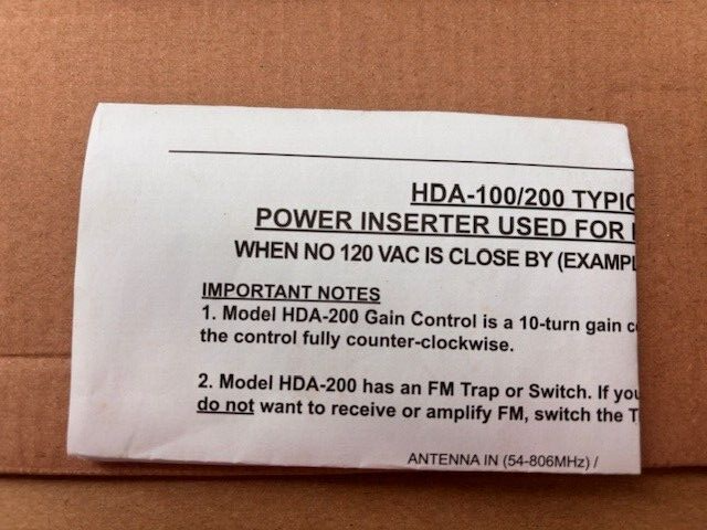 WINEGARD - HDA-100 - 15 dB Gain Distribution Amplifier