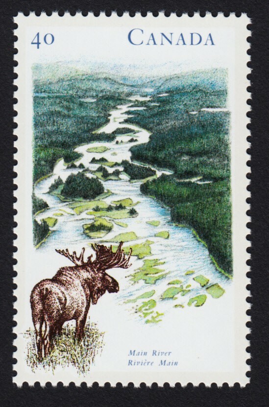 MOOSE = MAIN RIVER, NL = Canada 1991 #1325 MNH