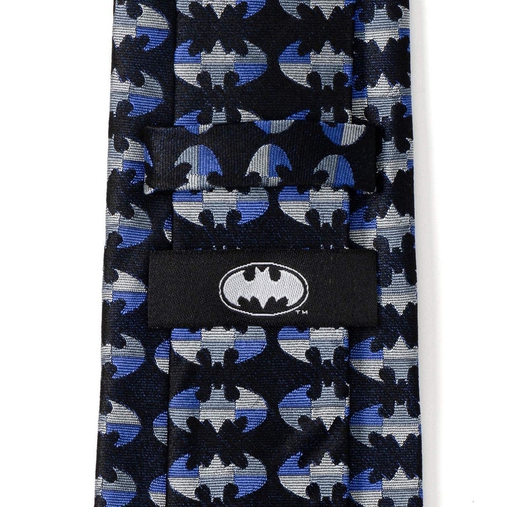 DC Batman Blue Blocked Black Men's Tie