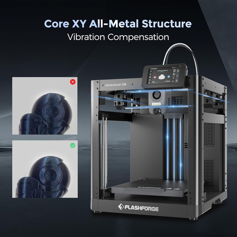 Precision 3D Printer with 220x220mm Size, Auto Leveling & Material Compatibility