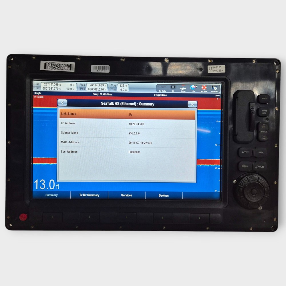 Raymarine E120W Widescreen Multifunction Display E62223-EU *CORE ONLY* Tested