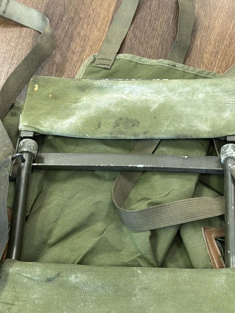 Vintage military Pack Back with Rack Field Gear