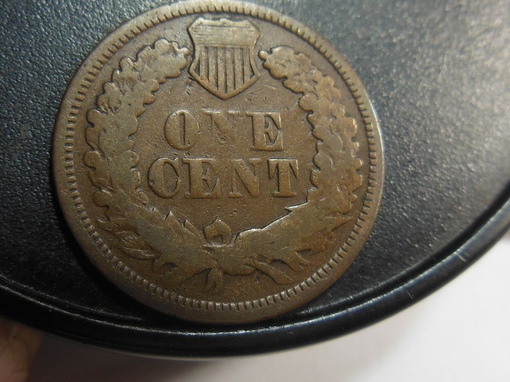 1867 1C, CLASHED DIE BOTH SIDES, WREATH IN FOREHEAD, FEATHERS ON REV RIGHT