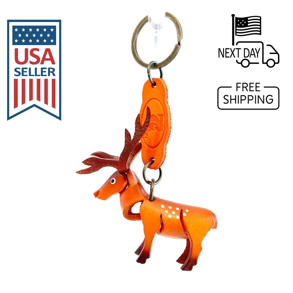 Sika Deer Handmade Leather Keyring