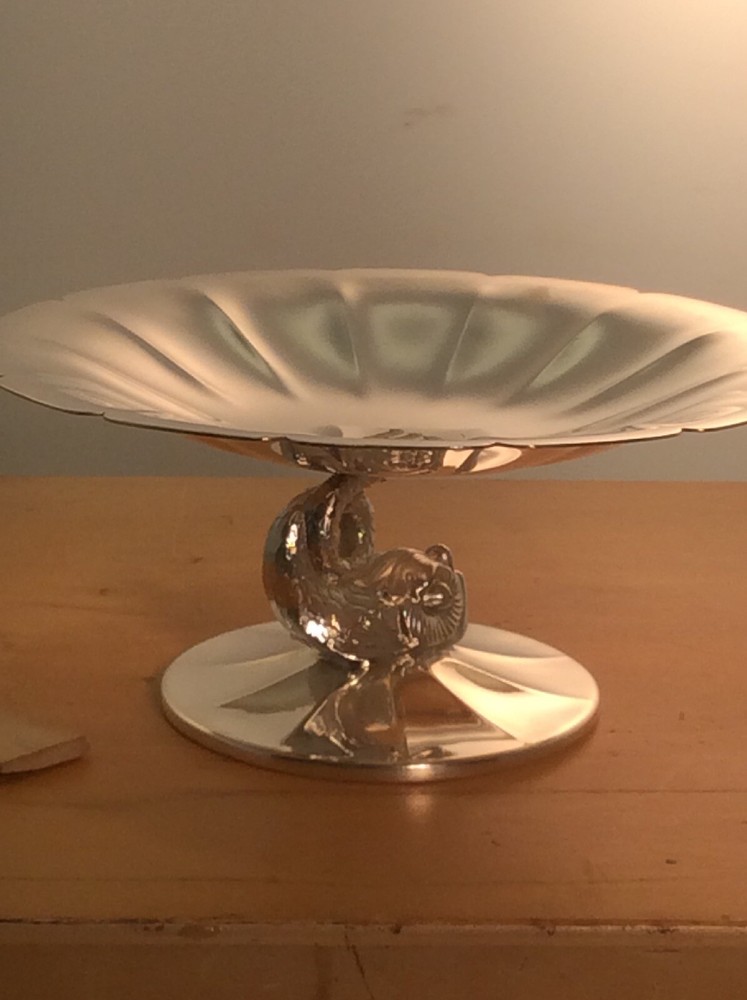 vintage silver plate candy dish BY "Pairpoint"