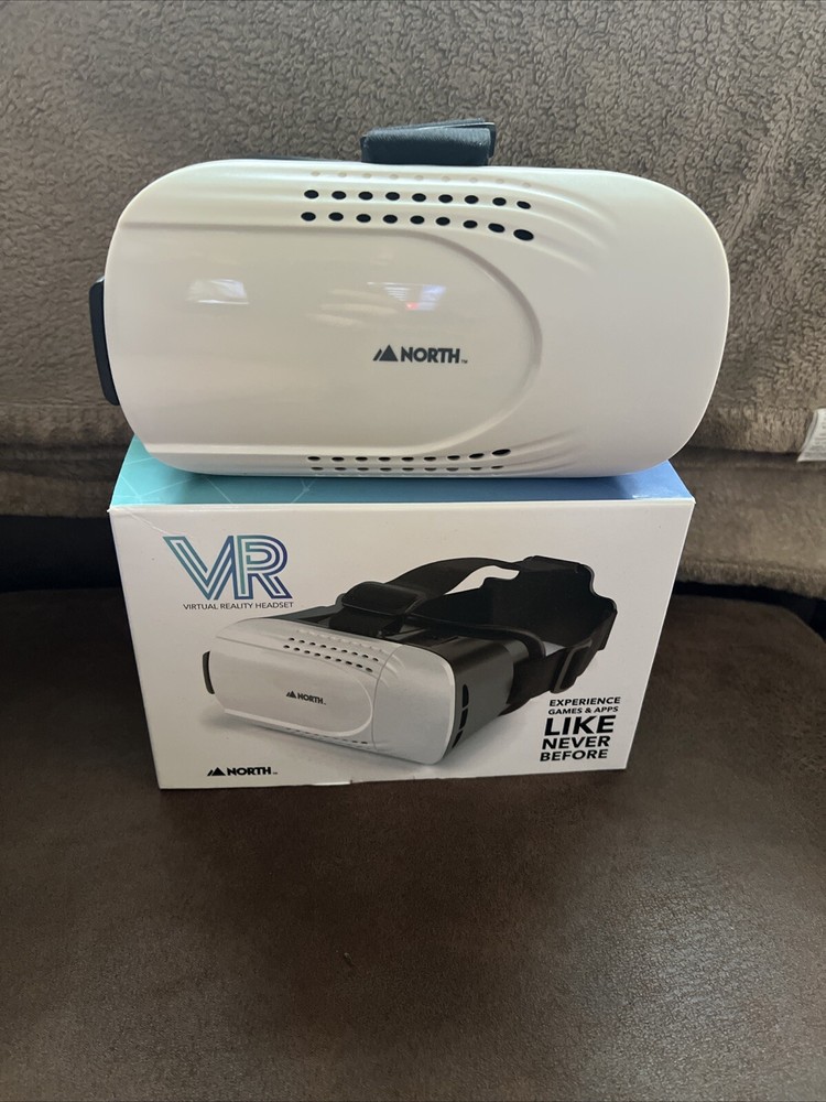 North Virtual Reality VR Smartphone Headset - White/Black- Open Box