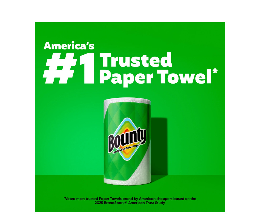 Bounty Paper Towels Select-A-Size White, 4 Triple Rolls, 123 Sheets per Roll