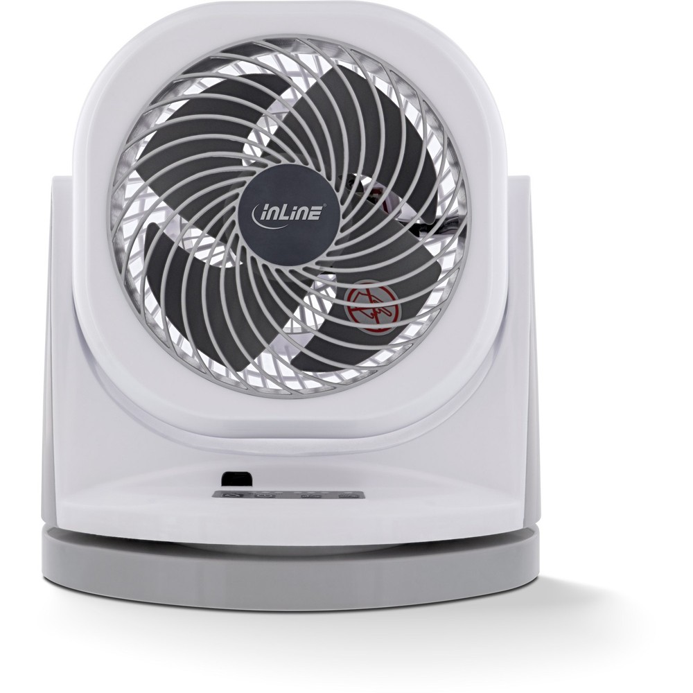 InLine SmartHome WLAN Table Fan Oscillating White/Grey 40161