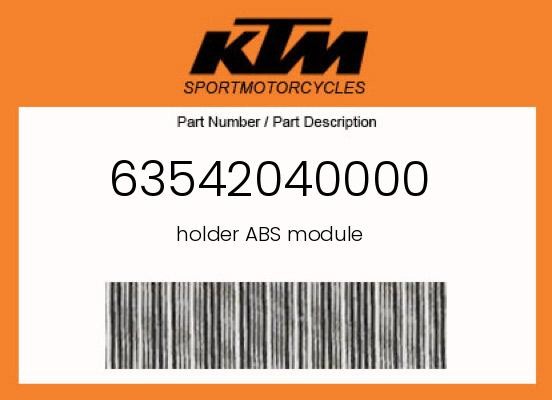 KTM Genuine Holder Abs Module - 63542040000