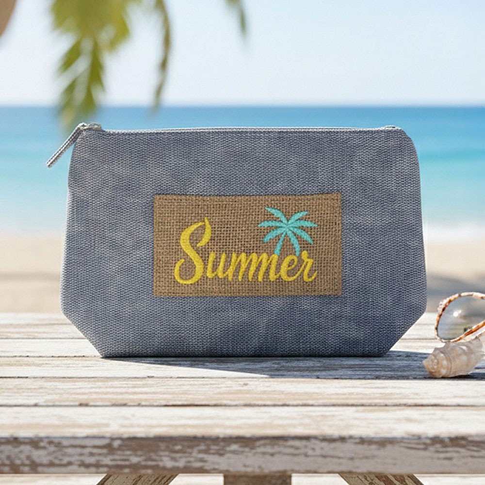 Message Patch Cosmetic Pouch Bag