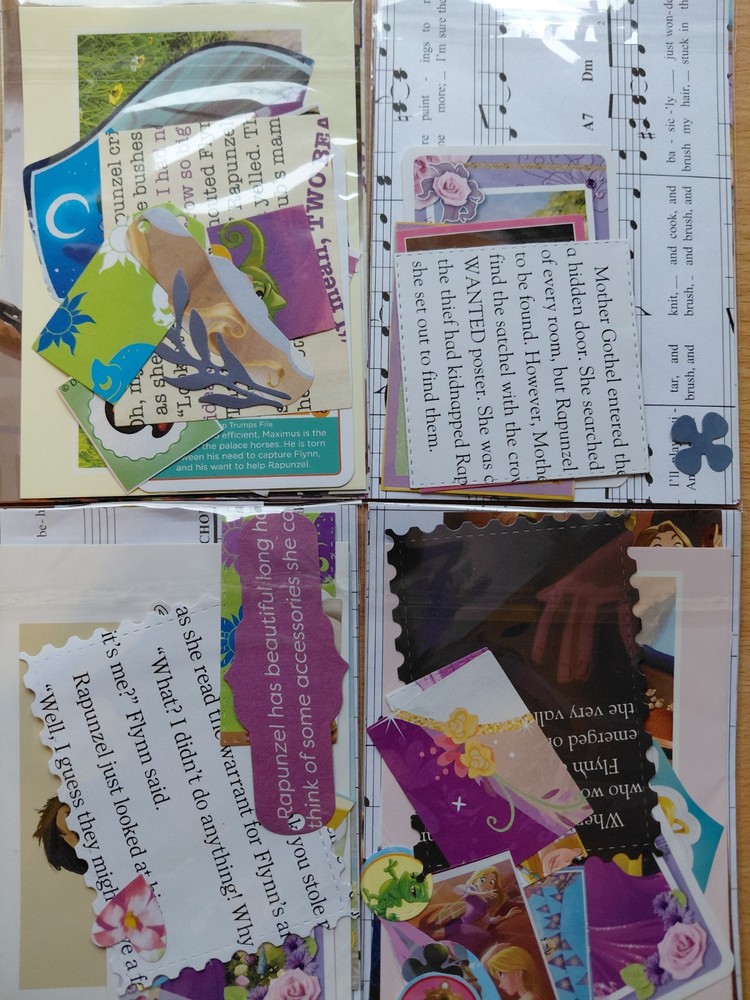 Small Disney Tangled Rapunzel Scrapbooking Ephemera Bundle Kit Pack sticker