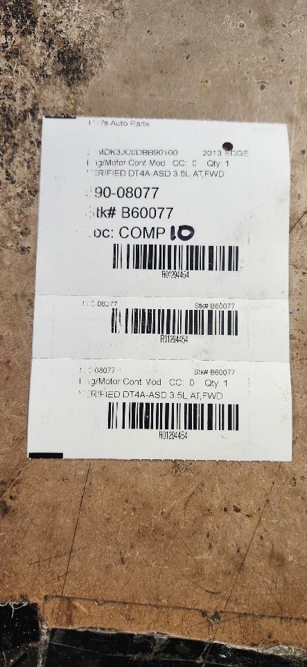 Engine ECM Electronic Control Module ID DT4A-ASB Fits 13 EDGE 1294454