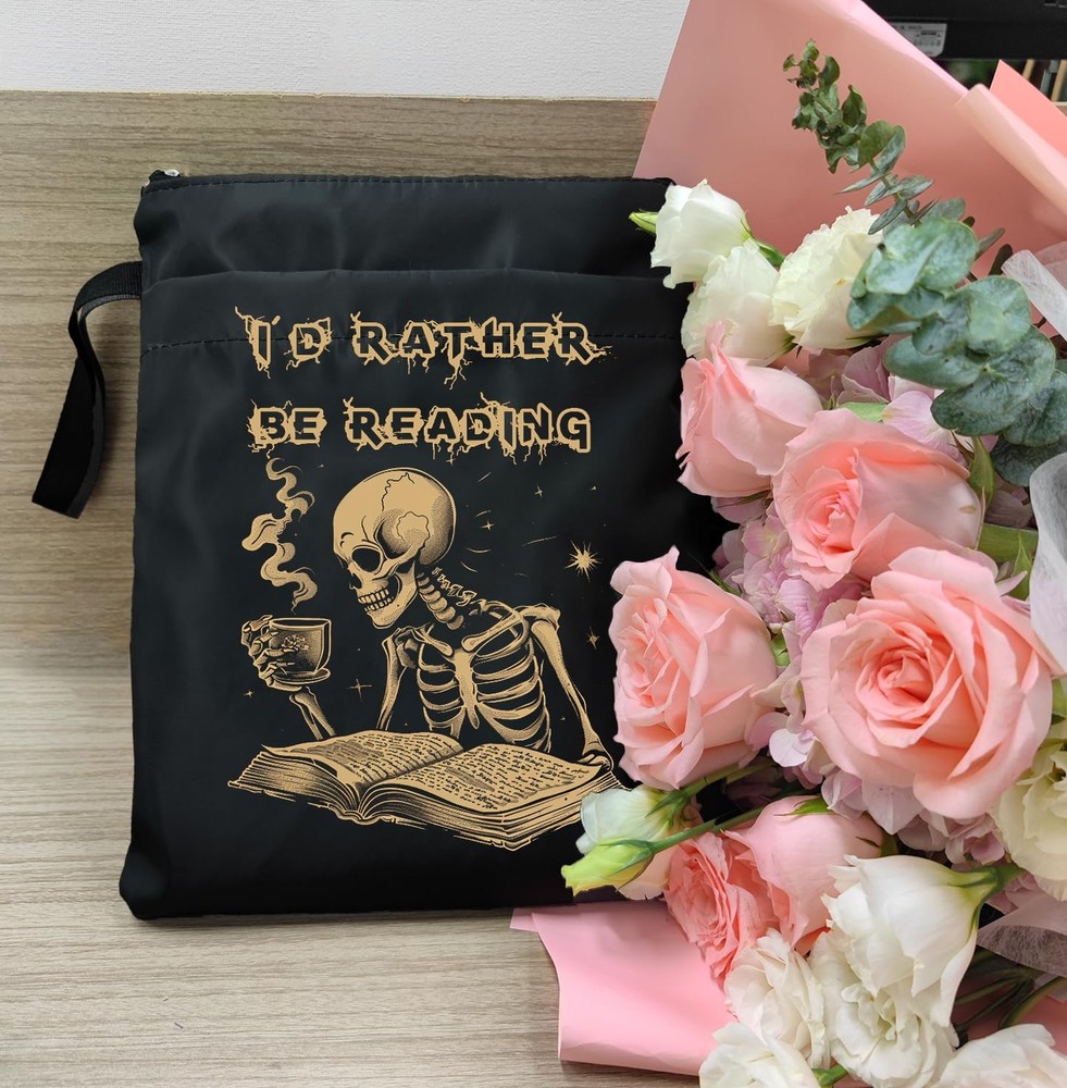 Large Black-E Reader Tarot Card Book Sleeve Pouch With Zipper Protector